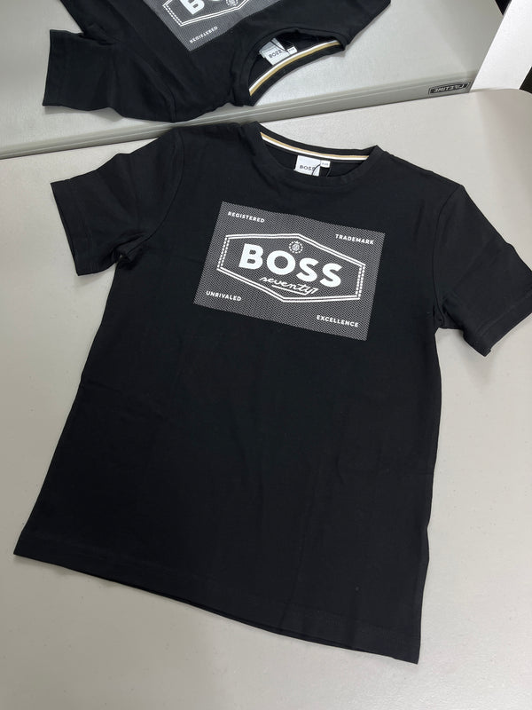 T-shirt Hugo Boss Negro Kids