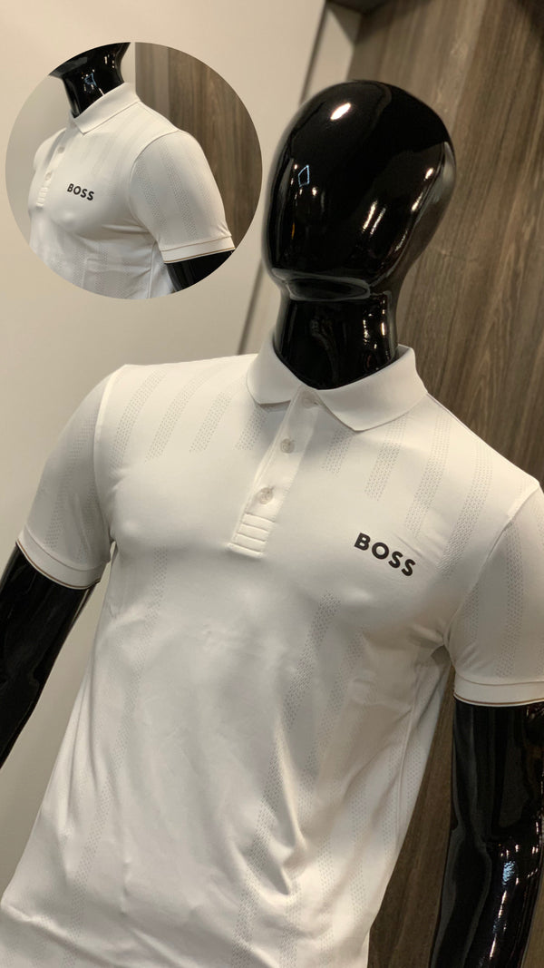 Polo Hugo Boss Blanco