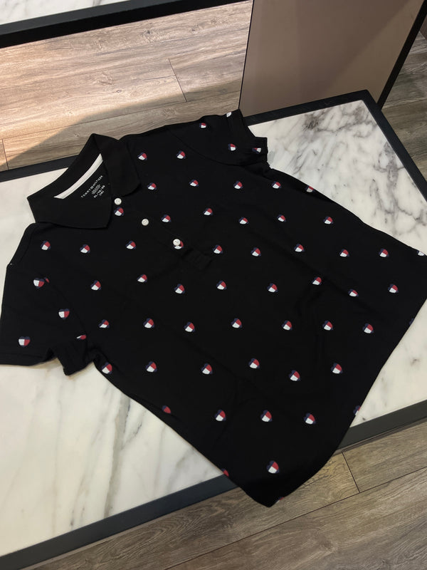 Polo Tommy Hilfiger Negro Kids