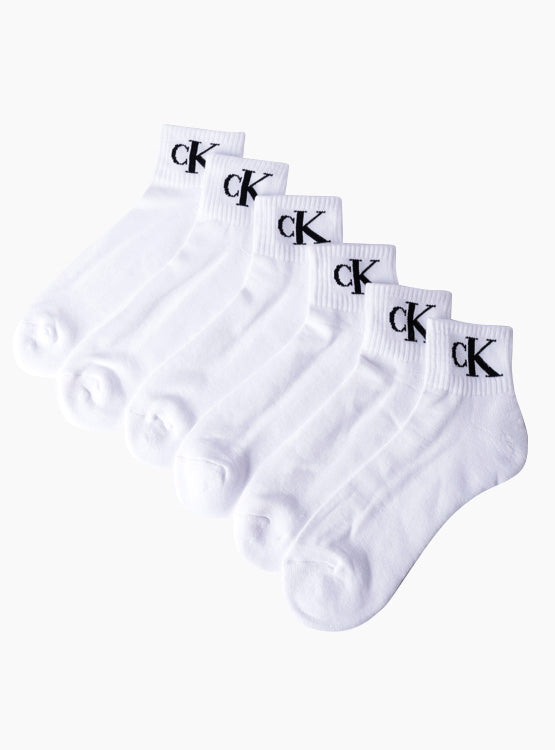 Medias Calvin Klein Pack x6 Blanco