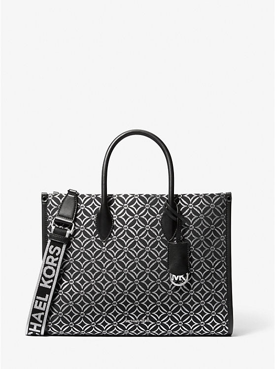 Bolso De Mano Michael Kors Negro Estampado