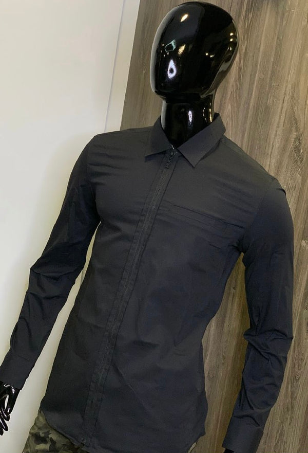 Camisa Manga Hugo Boss Negro