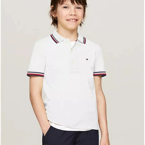 Polo Tommy Hilfiger Blanca Kids