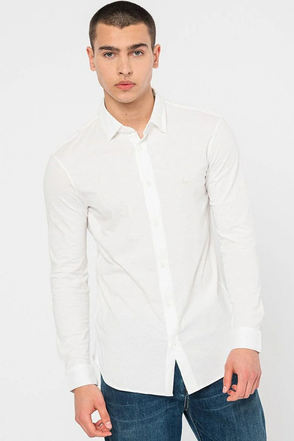 Camisa Manga Larga Armani Exchange Blanco