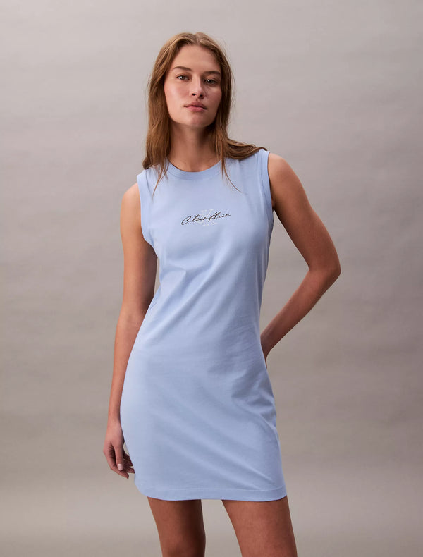 Vestido Calvin Klein Celeste