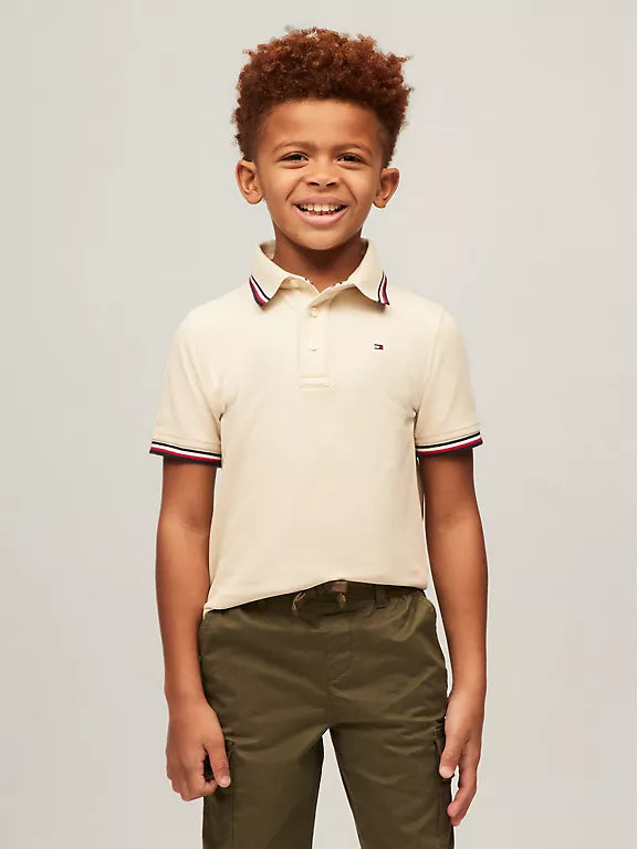 Polo Tommy Hilfiger Beige Kids