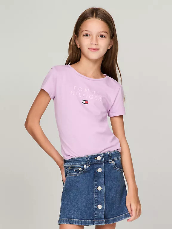 T-shirt Tommy Hilfiger Lila Kids