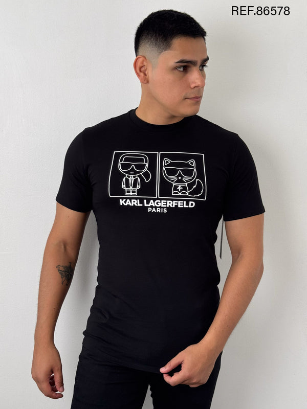 T-Shirt Karl Lagerfeld Negro