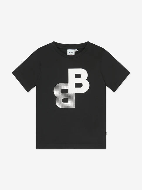 T-shirt Hugo Boss Negro Kids