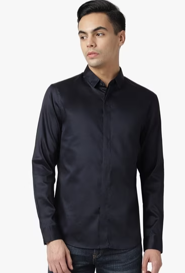 Camisa Manga Larga Armani Exchange Negro