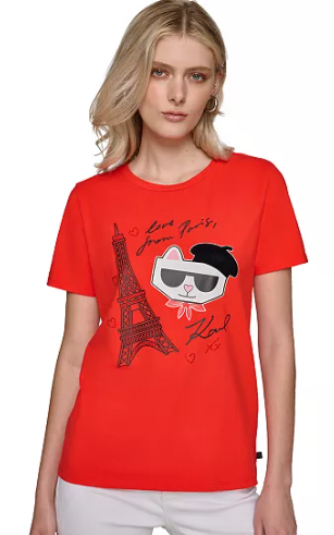 T-Shirt Karl Lagerfeld Rojo