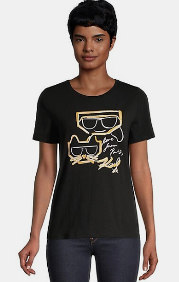 T-Shirt Karl Lagerfeld Negro