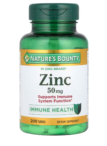 Nature's Bounty, Zinc, 50 mg, 200 comprimidos