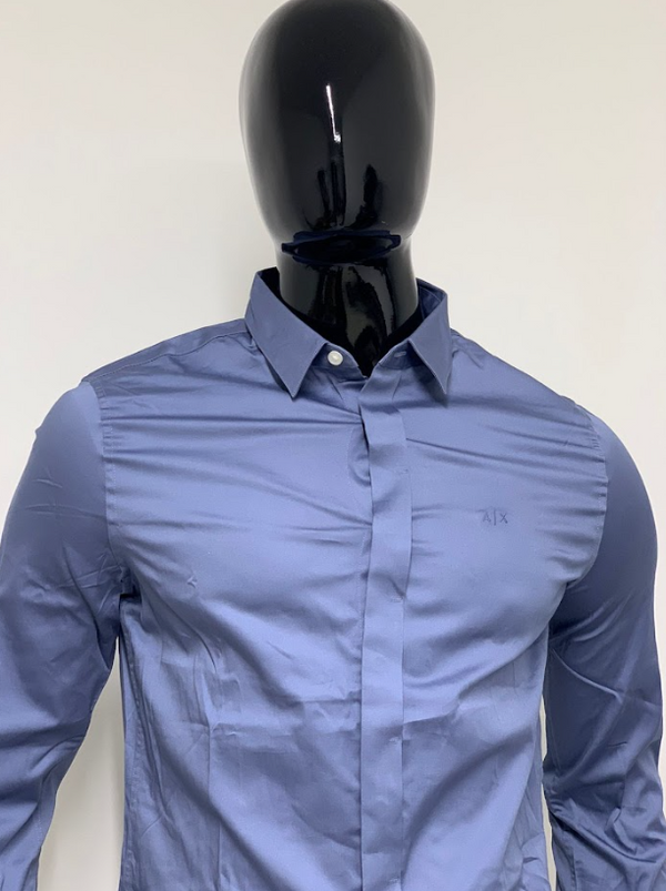 Camisa Manga Larga Armani Exchange Azul