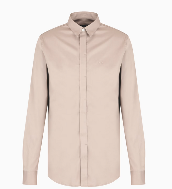 Camisa Manga Larga Armani Exchange Beige