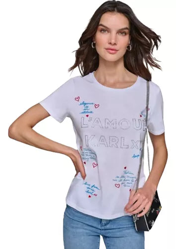 T-Shirt Karl Lagerfeld Blanco