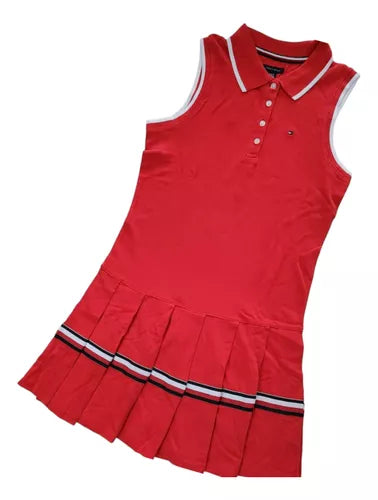 Vestido Tommy Hilfiger Vino Tinto Kids