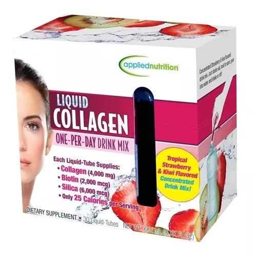 Colágeno Liquido 4000 Mg X 30 Tubos Con Biotina Sílice