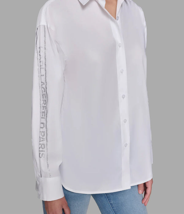 Camisa Manga Larga Karl Lagerfeld Blanco