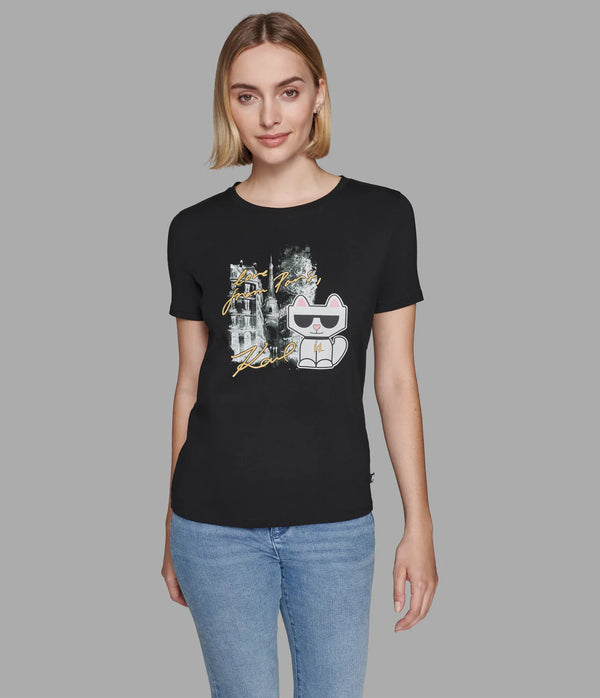 T-Shirt Karl Lagerfeld Negro