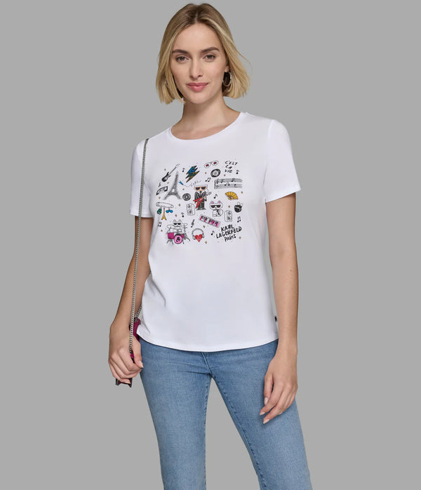 T-Shirt Karl Lagerfeld Blanco