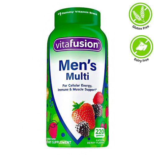 Multivitamínico Men´s con Sabor a Frutos Rojos Vitafusion 220 Gomitas