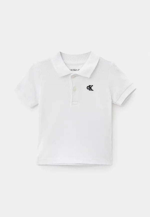 Polo Calvin Klein Blanca Kids