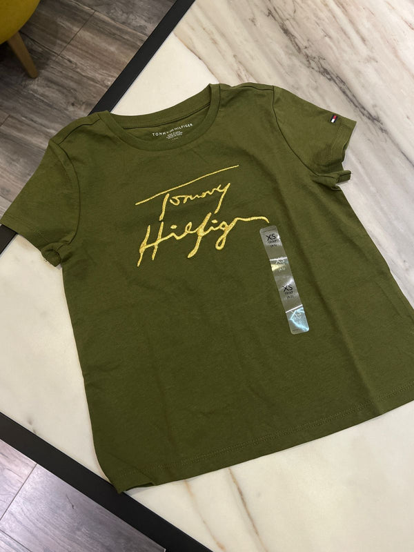 T-shirt Tommy Hilfiger Verde Kids