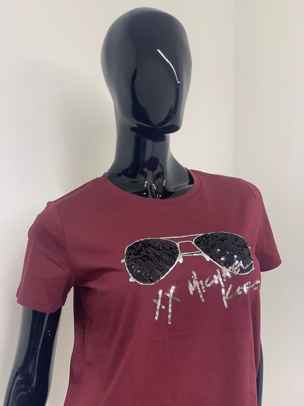 T-shirt Michel Kors Vino Tinto