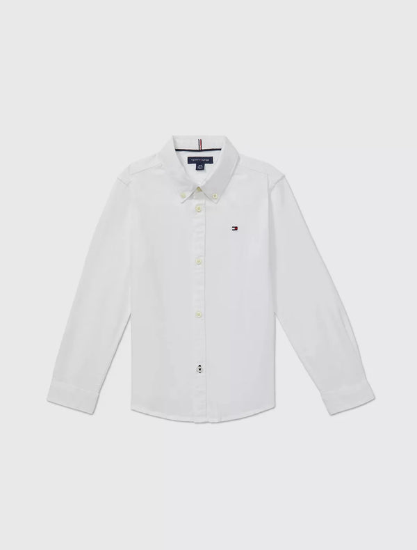 Camisa Manga Larga Tommy Hilfiger Blanca Kids