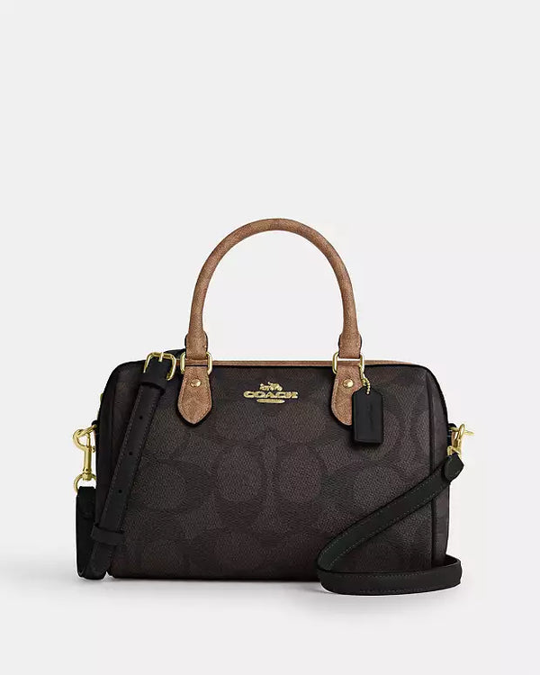 Bolso Manos Libres Coach Cafe Oscuro