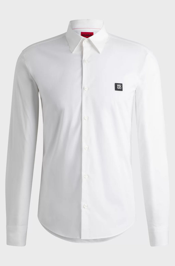 Camisa Manga Hugo Boss Blanco