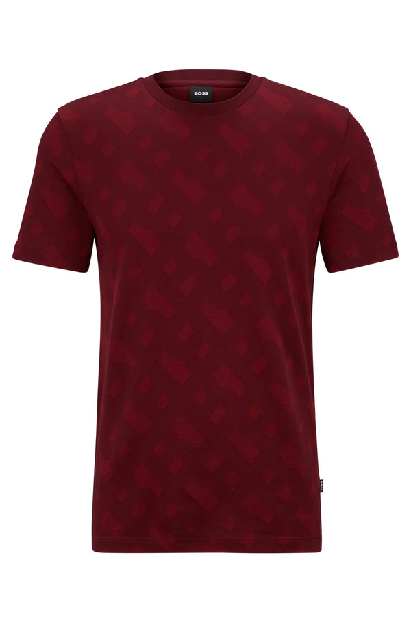 T-shirt Hugo Boss Vino tinto