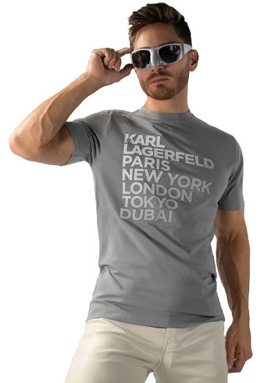 T-Shirt Karl Lagerfeld Gris